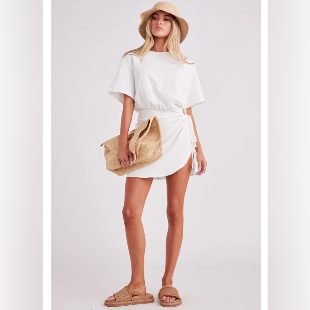 Elegant White Tshirt Dress